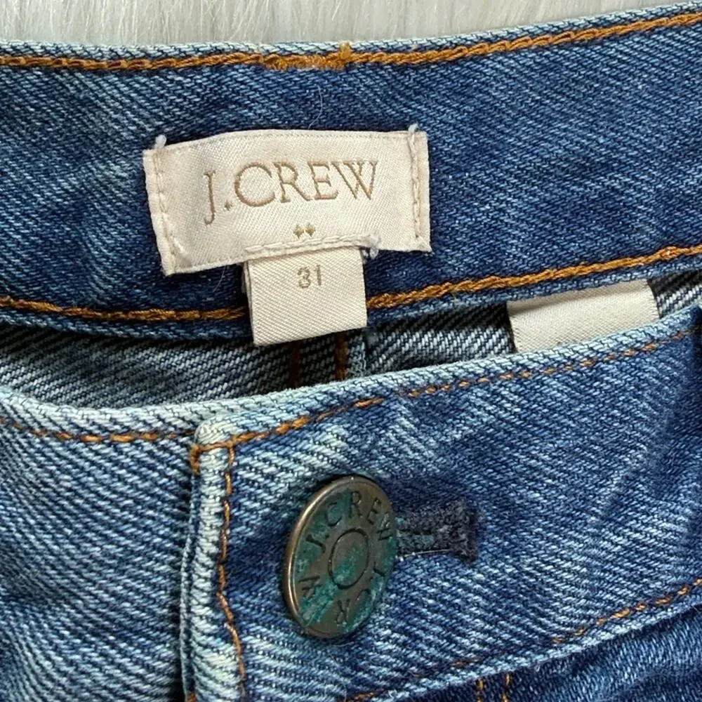 J. Crew Factory Cuffed Denim Shorts in Lexi Wash